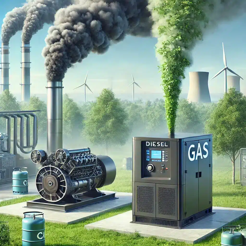 Comparación ambiental de generadores diesel y de gas. Seguridad al elegir el generador eléctrico | JLE Energy