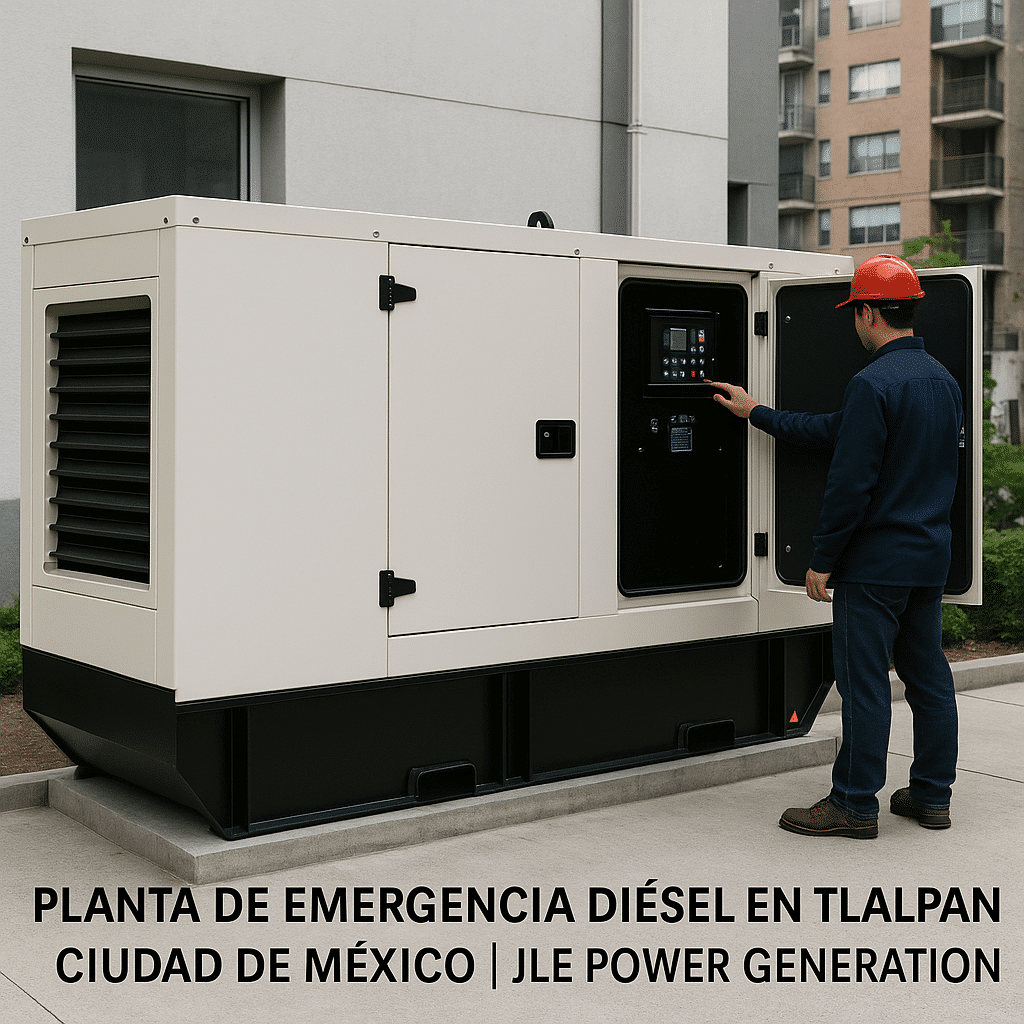 Planta de emergencia diésel en Tlalpan Ciudad de México | JLE