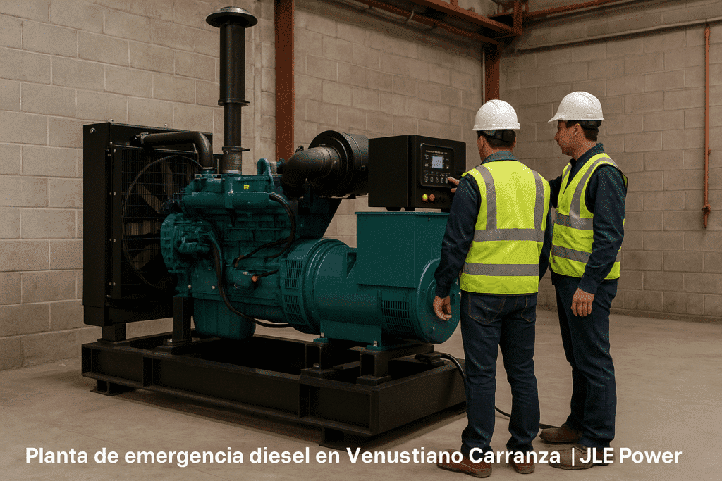 Planta de emergencia diésel en Venustiano Carranza CDMX | JLE