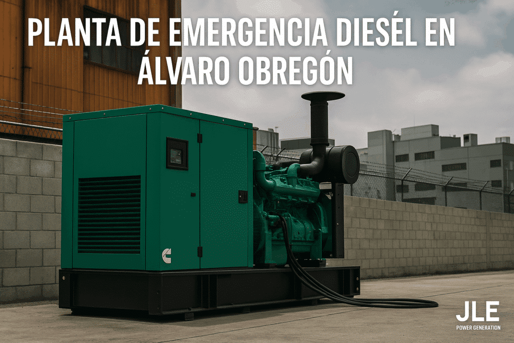 Planta de emergencia diésel en operación en Álvaro Obregón CDMX | JLE