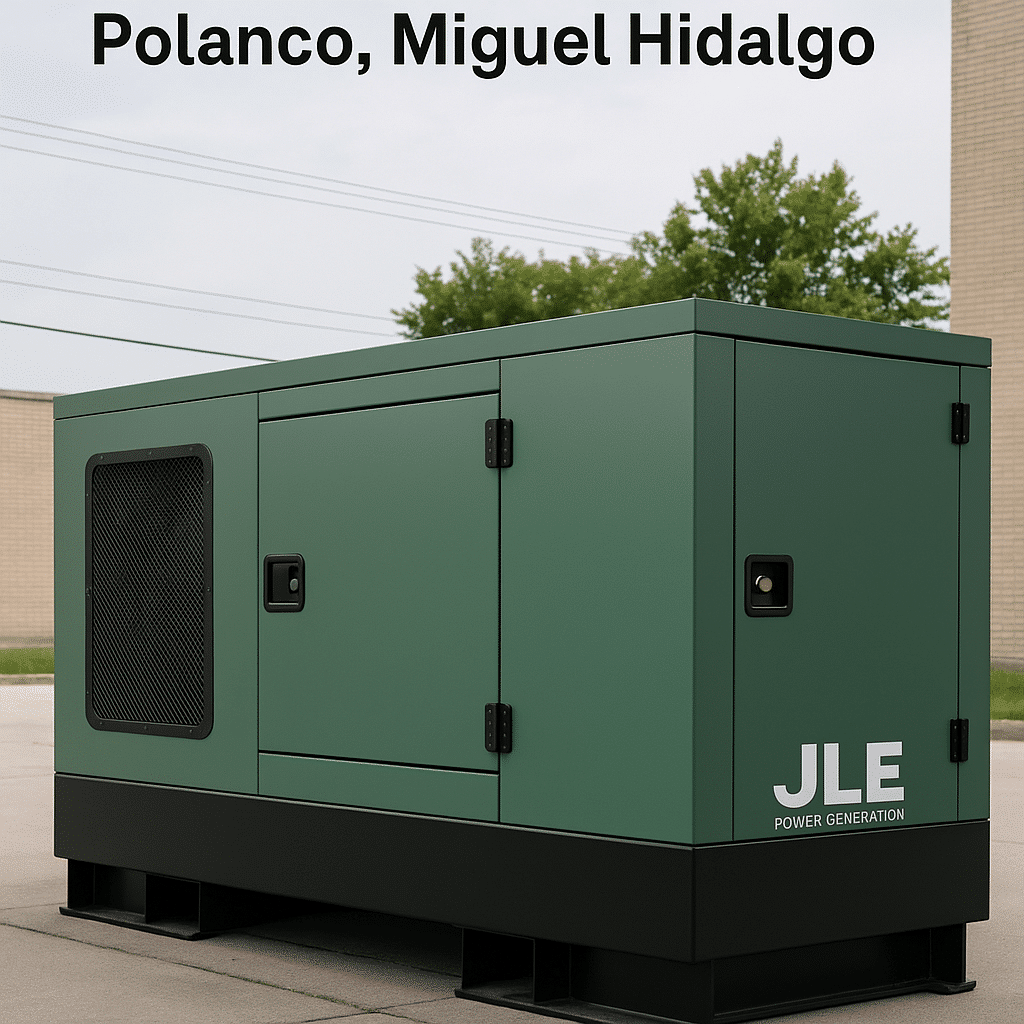 Planta de emergencia diésel instalada en Polanco, Miguel Hidalgo | JLE
