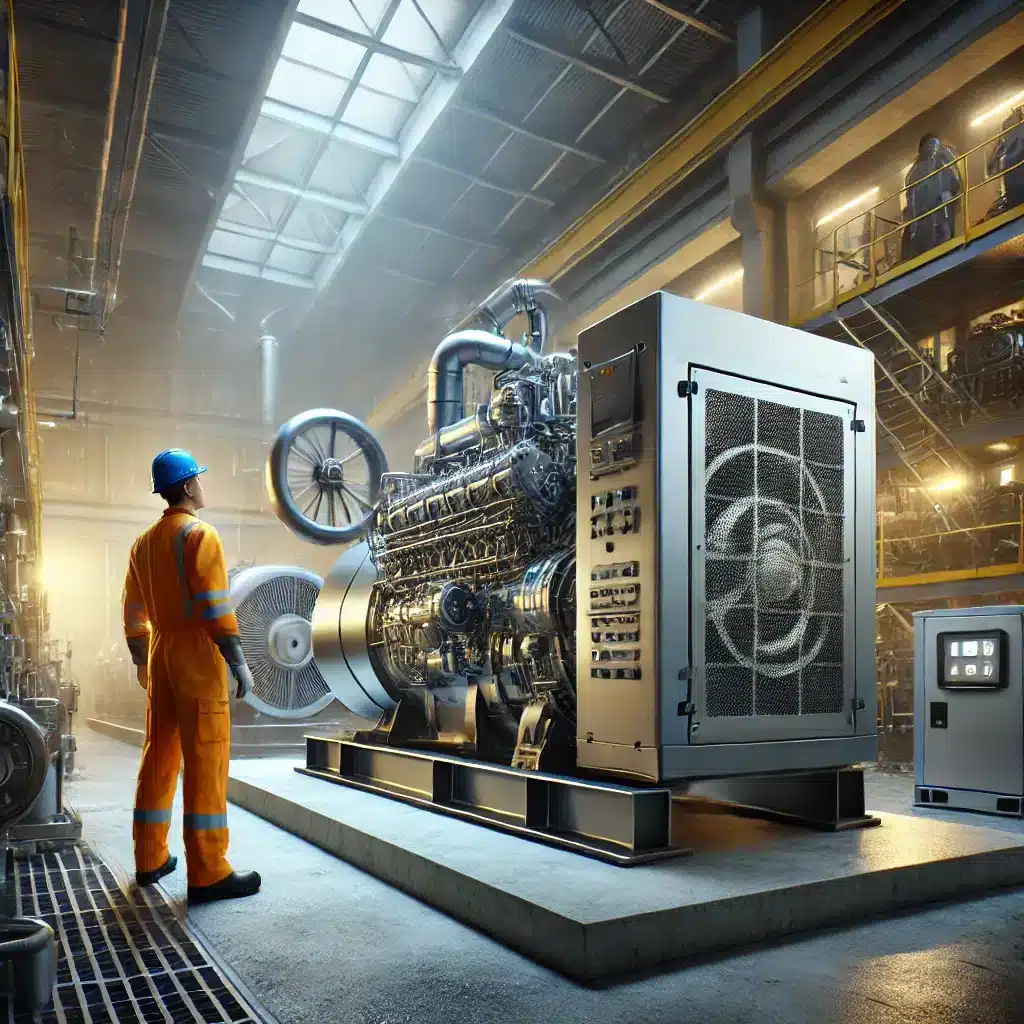 Generadores diesel y de gas en entorno industrial | JLE Energy